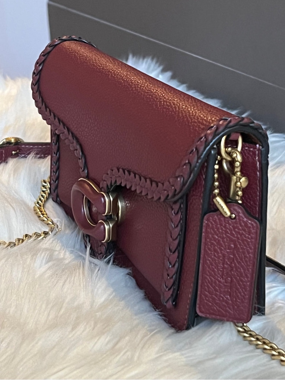 Coach Tabby Chain Clutch with Braid